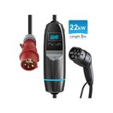 Khons 32a 22kw Taşınabilir Ev Şarj Cihazı Type 2, 3 Faz - Bluetooth Kablosuz Uzaktan Kontrol