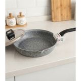 Khor Balık Tavası Kapaklı 34 cm - Gri