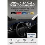 Kia Bongo 2004-2019 - 3D Torpido Koruma Kılıfı - Ön Göğüs Kaplama - Mavi Şerit Trobus Bongo