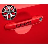Kia Ceed Kapı Kolu Sport Sticker Yapıştırma 8 Adet