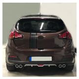 Kia Ceed Uyumlu Body Kit Difüzör 4 Çıkış Gri Yuvarlak