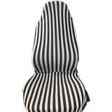 Kıa Ceed Zebra Desenli Oto Koltuk Kılıfı Çizgili Servis Kılıfı Siyah