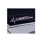 Kia Ceeds Yan Cam Sticker Oto Kapı 20 Cm X 7 Cm Holo-Chroma