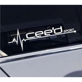 Kia Ceeds Yan Cam Sticker Oto Kapı Aksesuar 20cmx7cm