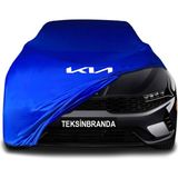 Kia K5 Suv Mavi Kumaş Araba Branda Logolu Kumaş Araba Brandası Penye Oto Branda - Araç modeline özel tasarım