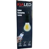 Kia LED Solar Şarjlı Taşınabilir LED Ampül Outdoor Kamp Bahçe Lambası Askılı Kırılmaz LED Işık 2'li
