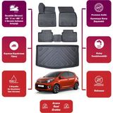 Kia Picanto 2015 Model Bagaj Havuzu+4d Araca Özel Havuzlu Paspas Takımıı Proxy - Siyah