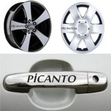 Kia Picanto Kapı Kolu Jant Sticker Yapıştırma 8 Adet