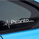 Kia Picanto Napız Kalp Kelebek Cam için Sticker Yapıştırma
