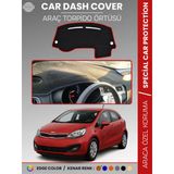 Kia Rio (2012-2018) Torpido Örtüsü Ön Panel Torpido Koruma Tam Uyum Araca Özel Kaymaz Kolay Montaj