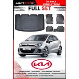 Kia Rio Hatchback Ince Stepne 2017 Model 4d Bagaj ve Pro Serisi Havuzlu Paspas Takımı - Siyah