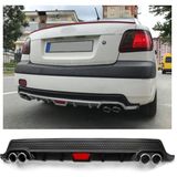 Kia Rio Sedan Uyumlu Body Kit Difüzör 4 Çıkış Yuvarlak Siyah Model 2