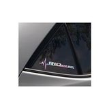 Kia Rio Yan Cam Sticker Oto Kapı 20 Cm X 7 Cm Holo-Chroma