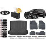 Kia Sportage 2016 Model Bagaj Havuzu+4d Araca Özel Havuzlu Paspas Takımıı Rice - Siyah