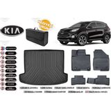 Kia Sportage 2017 Model Bagaj Havuzu+4d Araca Özel Havuzlu Paspas Takımıı Rice - Siyah