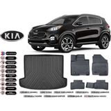 Kia Sportage 2021 Model Bagaj Havuzu Araca Özel Siyah Extra Havuzlu Paspas Takımı