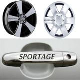Kia Sportage Kapı Kolu Jant Sticker Yapıştırma 8 Adet