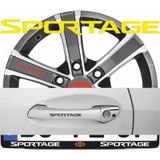 Kia Sportage Kapı Kolu Sticker Yapıştırma 8Adet