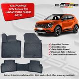Kia Sportage Paspas Araca Özel 2022 Sonrası BOSSE 3D Havuzlu Oto Paspas - Siyah