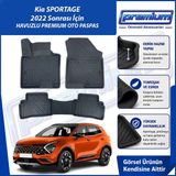 Kia Sportage Paspas Araca Özel 2022 ve Sonrası Derin Havuzlu Premium Oto Paspas - Siyah