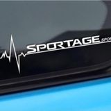 Kia Sportage Yan Cam Sticker Oto Kapı Çıkartma 20 cmx7 cm