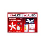 kialed 60W Mango 5+1 Pervane Led Ampul – 5400 Lümen Yüksek Aydınlatma Beyaz Işık