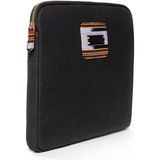 Kiana - 13" - 14" Inç Uyumlu Kanvas Fermuarlı Laptop Kılıfı - Siyah