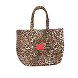 Kiba - Leopar Desenli Çıt Çıtlı Günlük Casual Kadın Çantası 45 Cm X 36 Cm