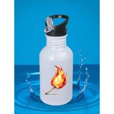 Kibrit Baskılı Matara Suluk 600 ml - Kız Çocuk Suluk, Kız Sulukları