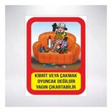 Kibrit ve Çakmakla Oyuncak Değildir Sticker 20X28 Cm
