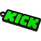 Kick Yazılı Anahtarlık Sert Plastik | Pixel Tasarımlı Anahtarlık | Retro Temalı Anahtarlık |Aksesuar