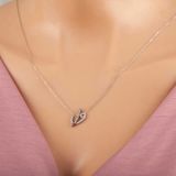 KİCKSHOP Gümüş Elif Vav Kadın Kolye T7357