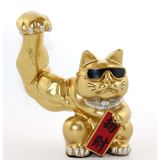 KİCKSHOP Polyester Şanslı Kedi Figürü Biblo Esk-ALK2273