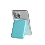 Kickstand Standlı Turkuaz Magnetik Yapıştırmalı Mıknatıslı Kartlık