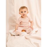 Kidaxi Jakarlı Çıtçıtlı Body Patikli Alt Bebek Takımı - 3 - 6 Ay - Pudra