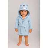 Kidaxi Kız Bebek Bornoz %100 Pamuk 2-3/3-4/4-5 Yaş - 2 - 3 Yaş - Mavi