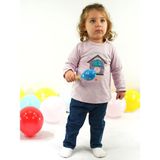 Kidaxi Kız Sweatshirt Pantolon Takım 3-6/6-9/9-12/18-24 Ay - Lila - 3 - 6 Ay