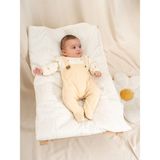 Kidaxi Patikli Tulum Kız Çocuk İçin Oeko-Tex Standartlarında %100 Pamuk 0-9 Ay - 0 - 1 Ay - Bej