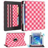 Kidcube iPad 9./8./7. Nesil Kılıf 10,2 inç - Kadınlar Kızlar için Sevimli Döner Stand Folyo Kapak Kalem Tutucu ve Kart Yuvalı Kız Gibi Ekose Benzersiz Tasarım Gençler iPad 9./8. / 7. Nesil Kılıflar