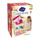 Kiddico Toys Ahşap Oyuncak Ev 3 Katlı Mobilyalı