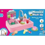 Kiddico Toys Modern Lavabo Su Çeşme Oyuncak Gezegen Oyuncak Pembe