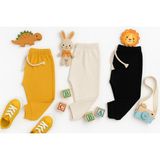 Kiddy Boo 3lü Set Premıum Alt Esofman %100PAMUK 0-3AY/3 Yaş Arası Kız Erkek Bebek Unisex - 18 - 24 Ay - Sarı - Siyah - Beyaz