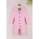 Kidello Pembe Erkek / Kız Bebek Kışlık Uyku Tulumu Welsoft Astarlı Triko Tulum 6-9AY 9-12AY 12-18AY - 9 - 12 Ay