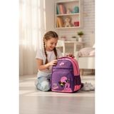 Kidessa 1234 Anatomik Sırtlı Yapılı Unisex Anaokul Çantası NKT01234 Mor - Pembe - Mor - Açık Pembe