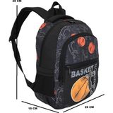 Kidessa 1308 Anatomik Sırtlı Yapılı Unisex Ilkokul Çantası - NKT01308-SIYAH-TEK Ebat