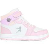 Kidessa 1517 Beyaz Pembe Anatomik Taban Unisex Çocuk ve Genç Boğazlı Sneakers Ayakkabı