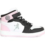 Kidessa 1517 Siyah Beyaz Pembe Anatomik Taban Unisex Çocuk ve Genç Boğazlı Sneakers Ayakkabı
