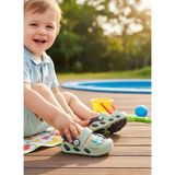 Kidessa 2246-AKINAL Unisex Bebek Figürlü Ultra Yumuşak Esnek Kaymaz Tabanlı Sandalet Terlik - NKT02246-YEŞIL-23-24