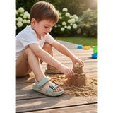 Kidessa 2247-AKINAL Unisex Figürlü Ultra Yumuşak Esnek Kaymaz Tabanlı Çocuk Sandalet Terlik - NKT02247-YEŞIL-28