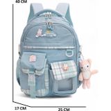 Kidessa Relaxion 2174-1450 İthal Kore Tarzı Unisex Çocuk İlkokul Sırt Çantası - NKT02174-mavi-TEKEBAT